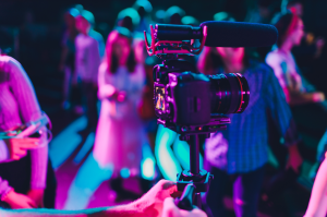video camera at an event